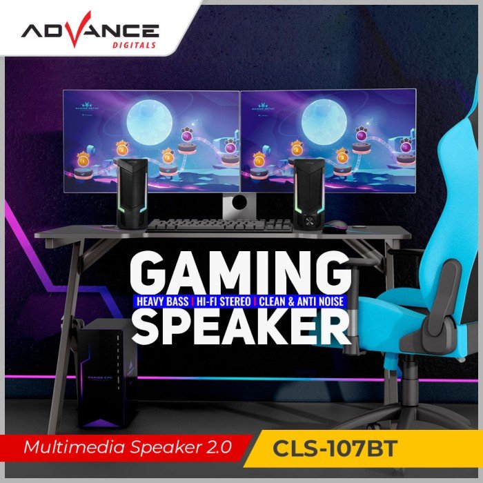 Gaming Speaker Advance Cls Bt Rgb Bluetooth Portable Advance Digitals