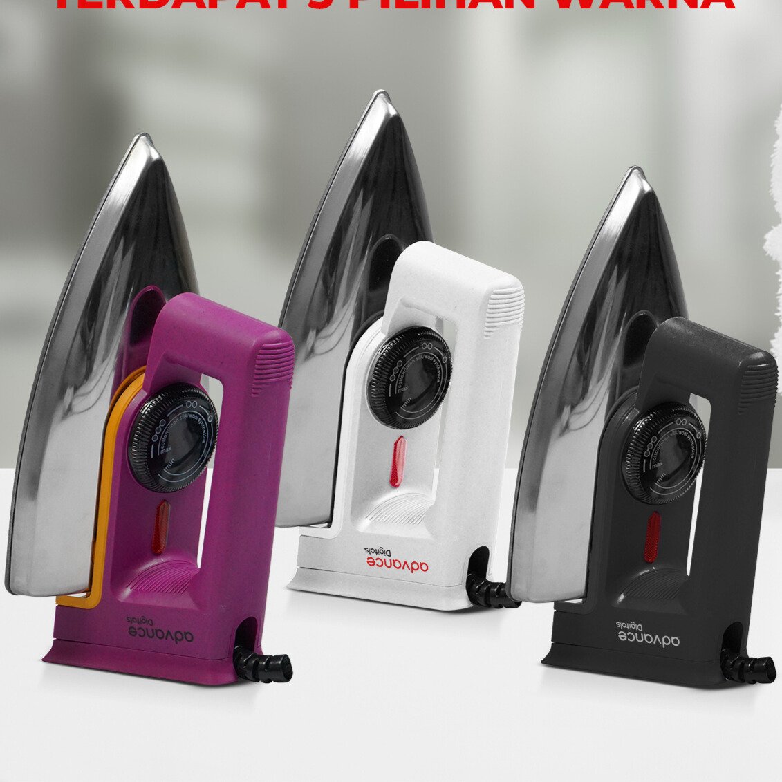 Advance Setrika Listrik (Dry Iron) Anti Lengket STK-510 Hemat Listrik