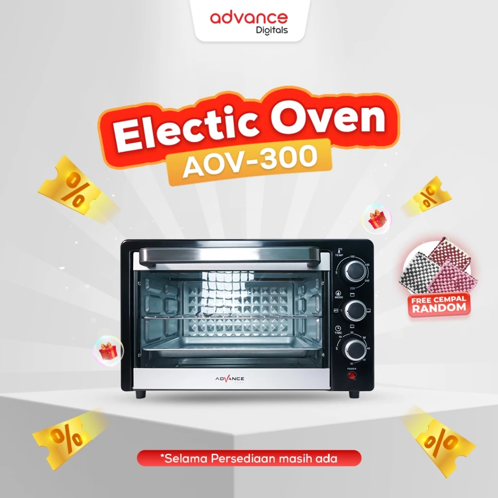 Electric Oven Advance AOV-300 Oven listrik Multifungsi 20L - 750W