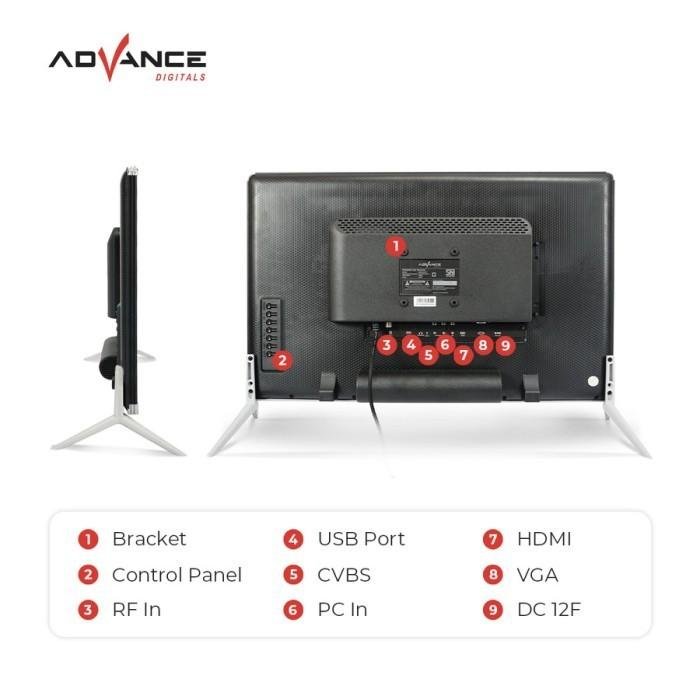 Advance TV LED Android 27 Inch ADV-2702T / ADV2702T Smart TV - Image 2