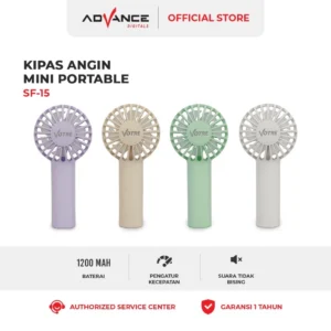 Advance Votre SF15 Kipas Angin Saku Portable Daya 3 watt 3 Speed Kecepatan Angin Lembut
