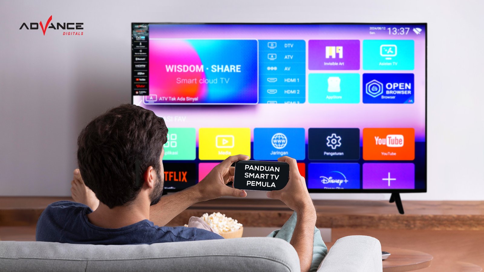 menggunakan smart tv