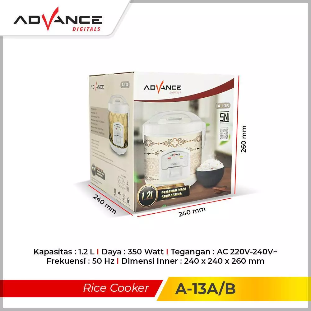 RICE COOKER ADVANCE A-13A/B - Image 4