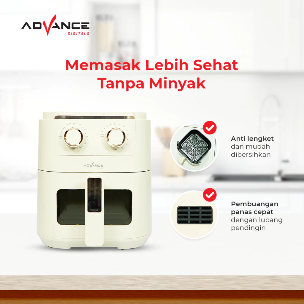 ELECTRIC AIR FRYER ADVANCE ADF-601W - Image 4