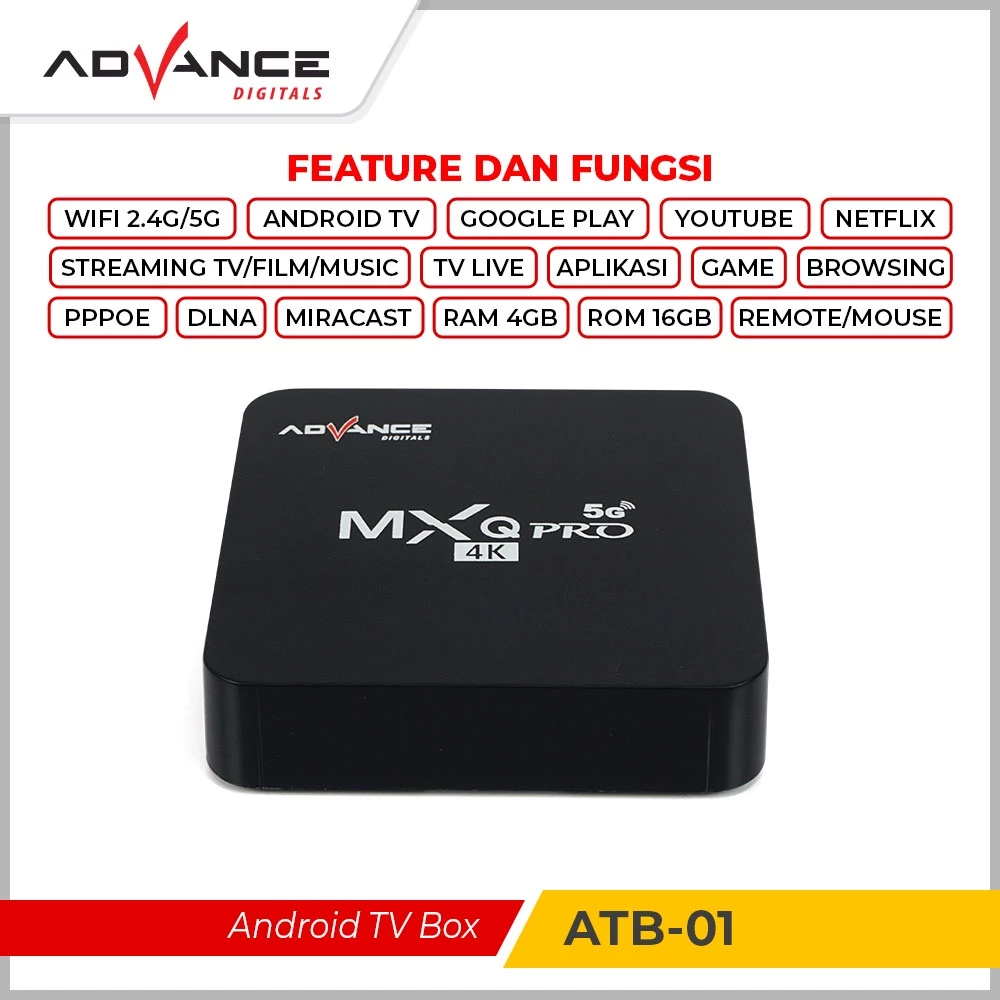 SET TOP BOX ANDROID TV BOX ADVANCE ATB-01 - Image 3
