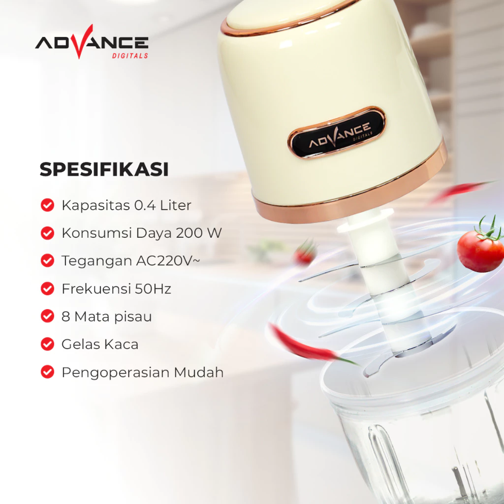 FOOD CHOPPER ADVANCE CHP-03B BEIGE - Image 3