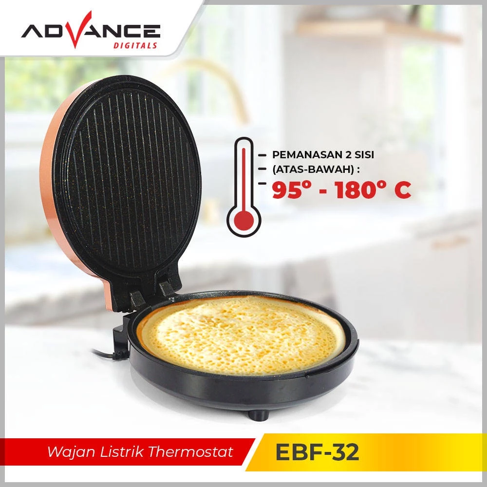 THERMOSTAT ELECTRIC GRIDDLE PAN EBF-32 PINK - Image 7