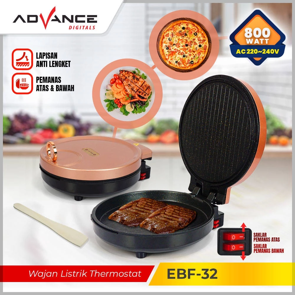 THERMOSTAT ELECTRIC GRIDDLE PAN EBF-32 PINK