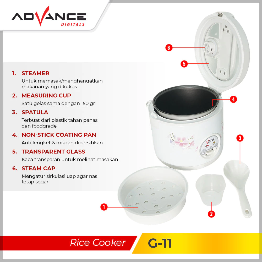 RICE COOKER VOTRE G-11 - Image 3