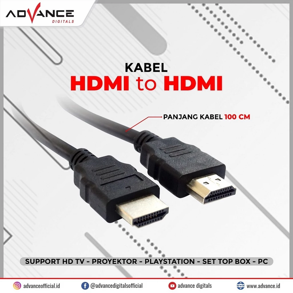 KABEL HDMI BLACK 1 Meter