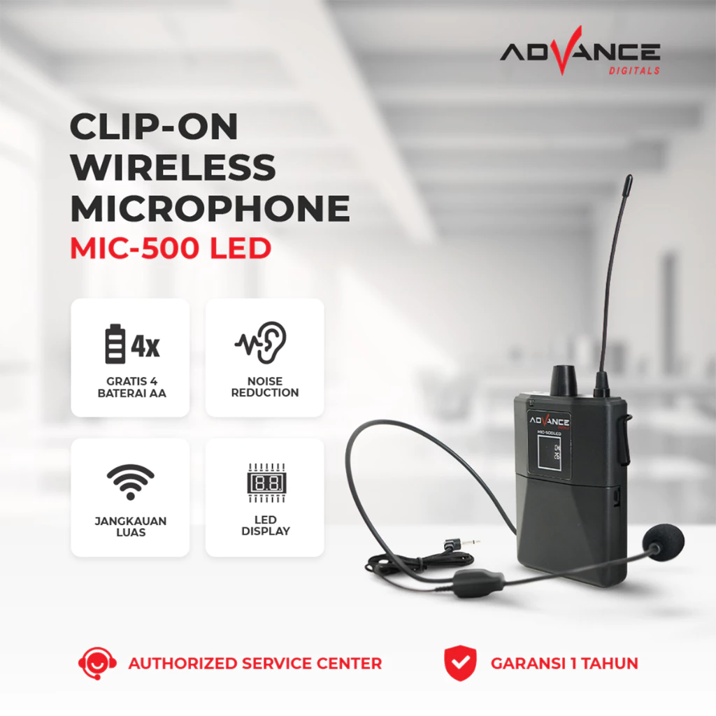 ADVANCE MIC WIRELESS MIC-500 LED
