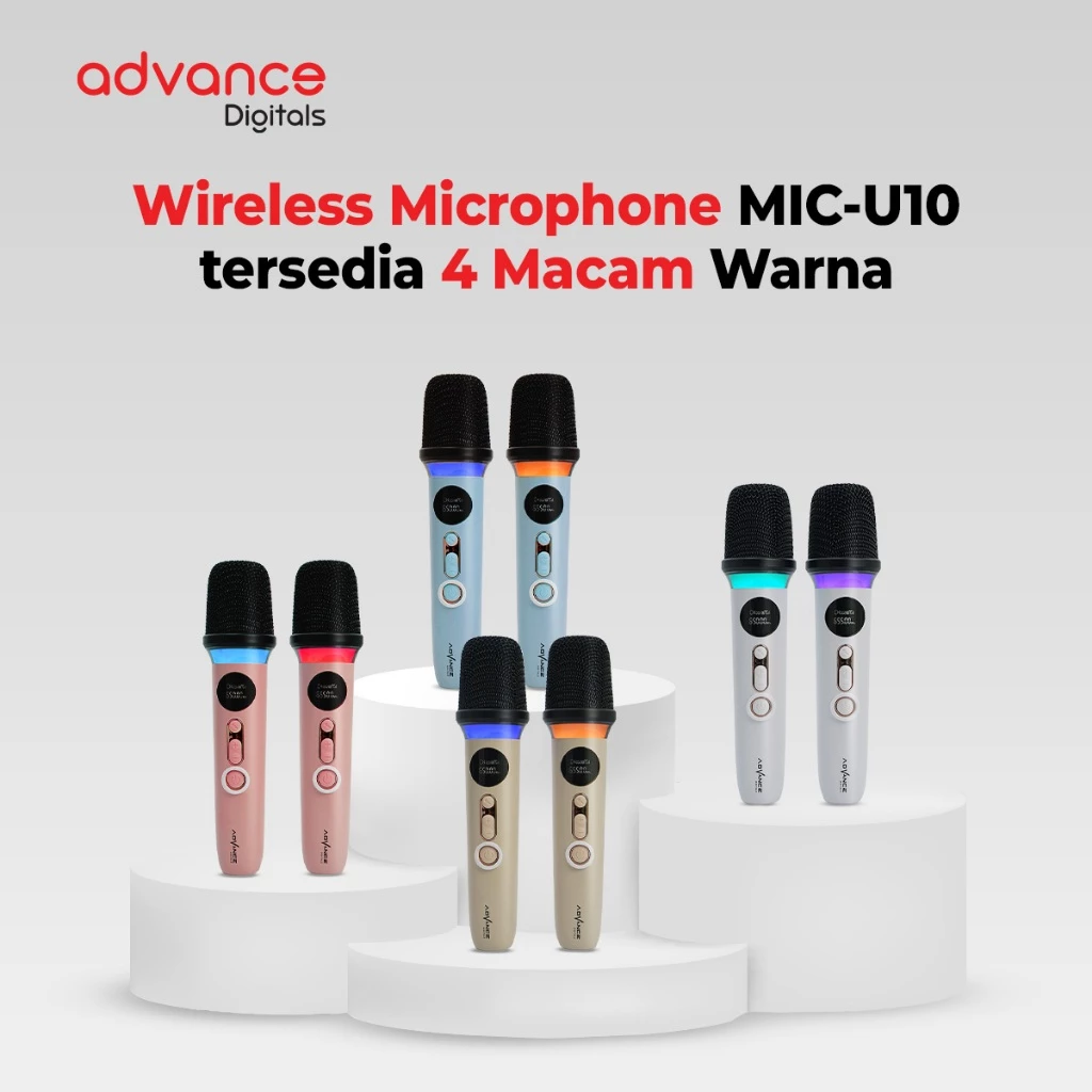 ADVANCE MIC WIRELESS MIC-U10 PINK - Image 7