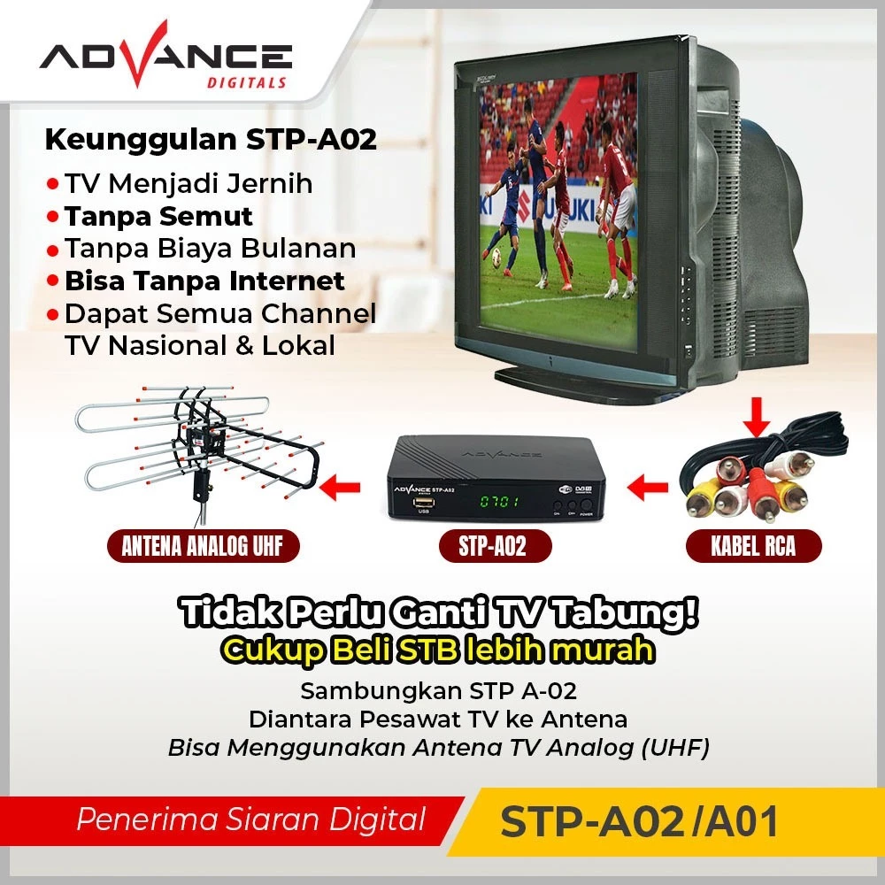 SET TOP BOX DVB-T2 ADVANCE STP-A02 - Image 2