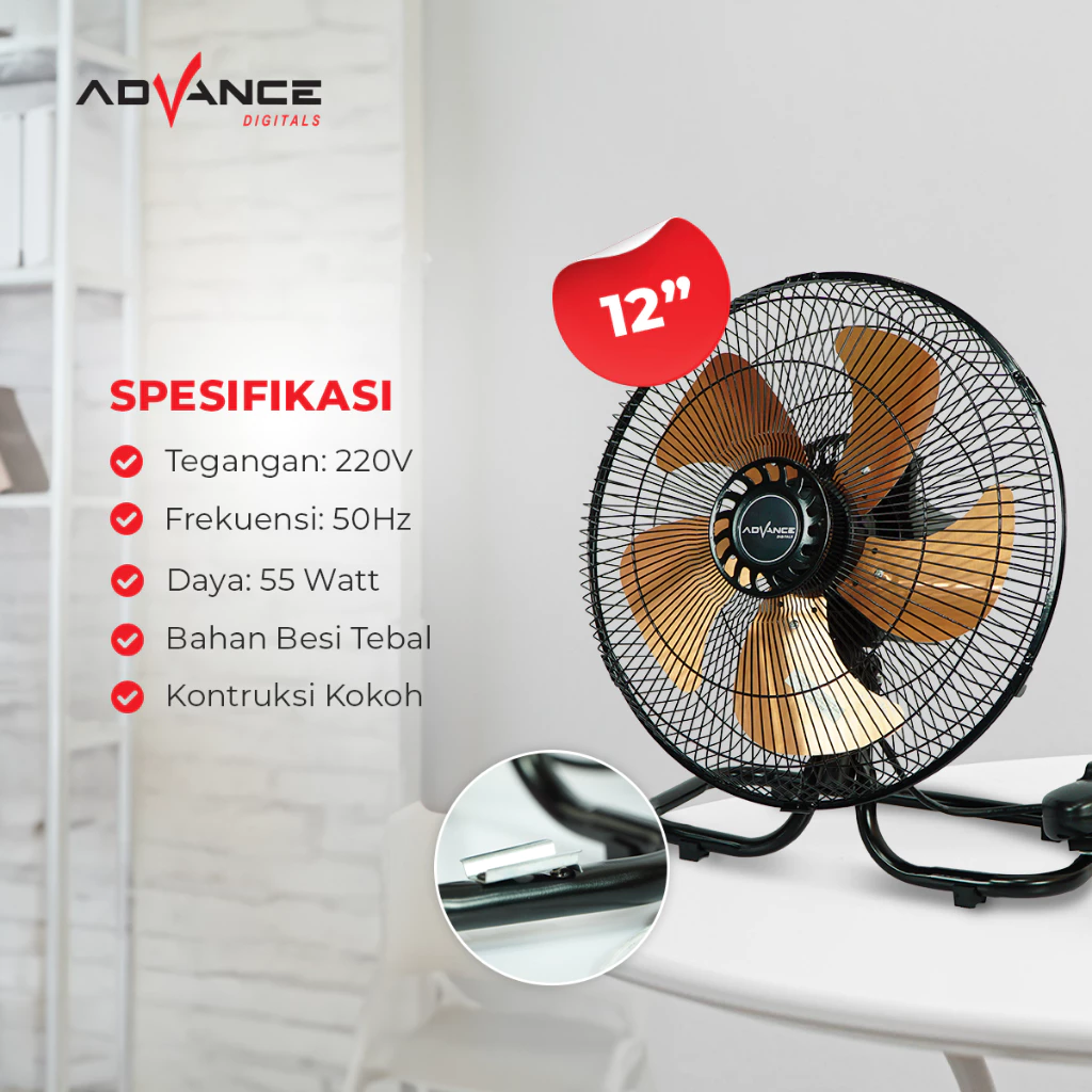 KIPAS ANGIN ADVANCE TDS-1205 - Image 4
