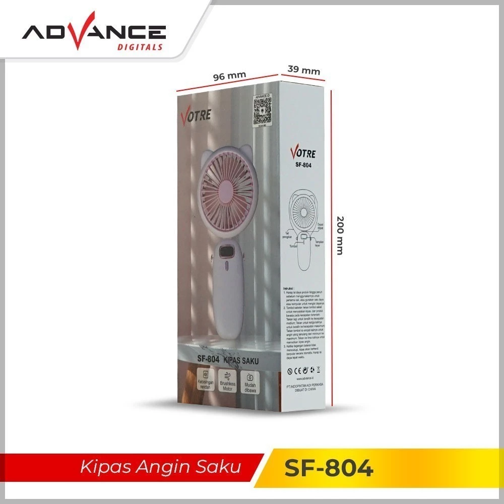 Advance SF-804 Kipas Tangan Mini Fan Desktop Portabel USB - Image 3