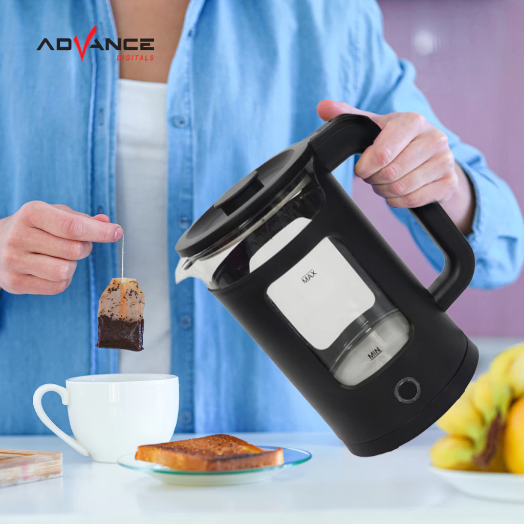 KETEL / TEKO LISTRIK ADVANCE AK-186 KAPASITAS 1.8 LITER STAINLESS STEEL - Image 2