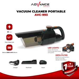 Advance AVC-933 Vacuum Cleaner Portable - Penyedot Debu Hewan Mobil Ruangan - Daya Hisap Kuat - Garansi 1 Tahun