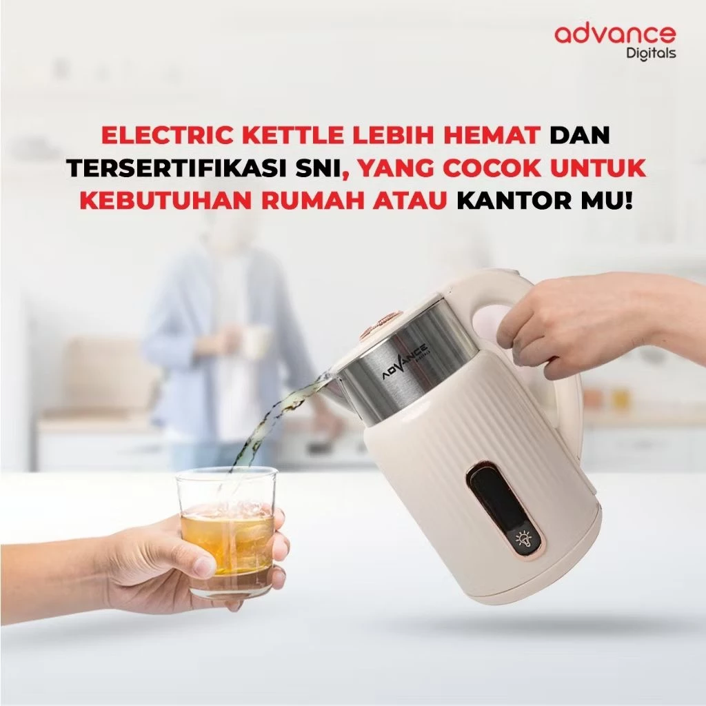 Ketel / Teko Listrik Advance AK-305 Pemanas Air Kapasitas 2 Liter Garansi Resmi 1 Tahun - Image 3