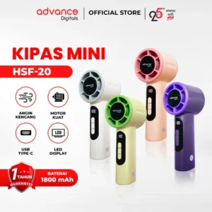 Kipas Angin Advance HSF-20 Saku Minifan Kipas Angin Portable Recharger Type C Kipas Angin Turbo
