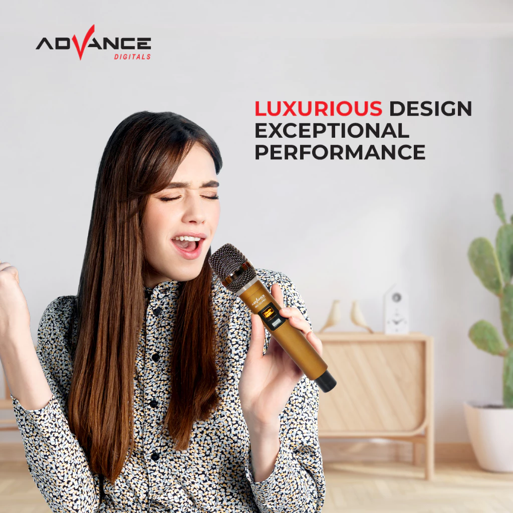 Advance Mic103 PRO Microphone Profesional Mic Wireless Gold Bisa di Charger / Garansi 1 tahun - Image 3