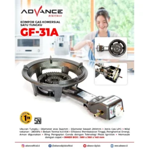 Advance GF-31A Kompor Gas Api Seribu 1 Tungku Kompor Pecel Lele Diameter 34 cm Garansi Resmi 1 Tahun