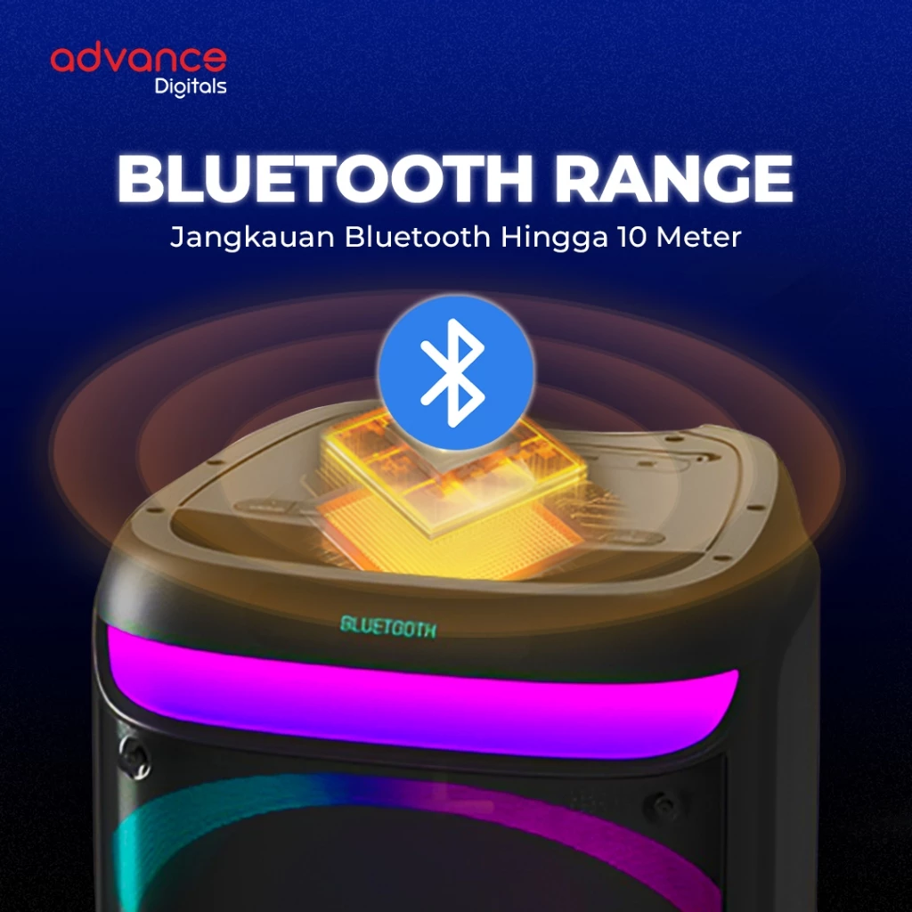 Advance Speaker K10D-B 10 inch Dual Subwoofer Free 2 Microphone Garansi Resmi 1 Tahun - Image 7