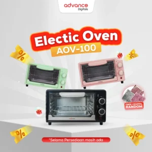 Advance Electric Oven (Oven Listrik ) AOV-100 Kapasitas 9L Garansi Resmi Advance 1 Tahun