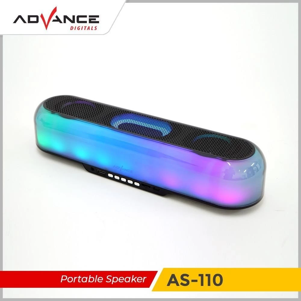 Advance AS-110 Speaker Lampu Karaoke Lengkap Speaker Bass Speaker Portable LED RGB Garansi Resmi - Image 6