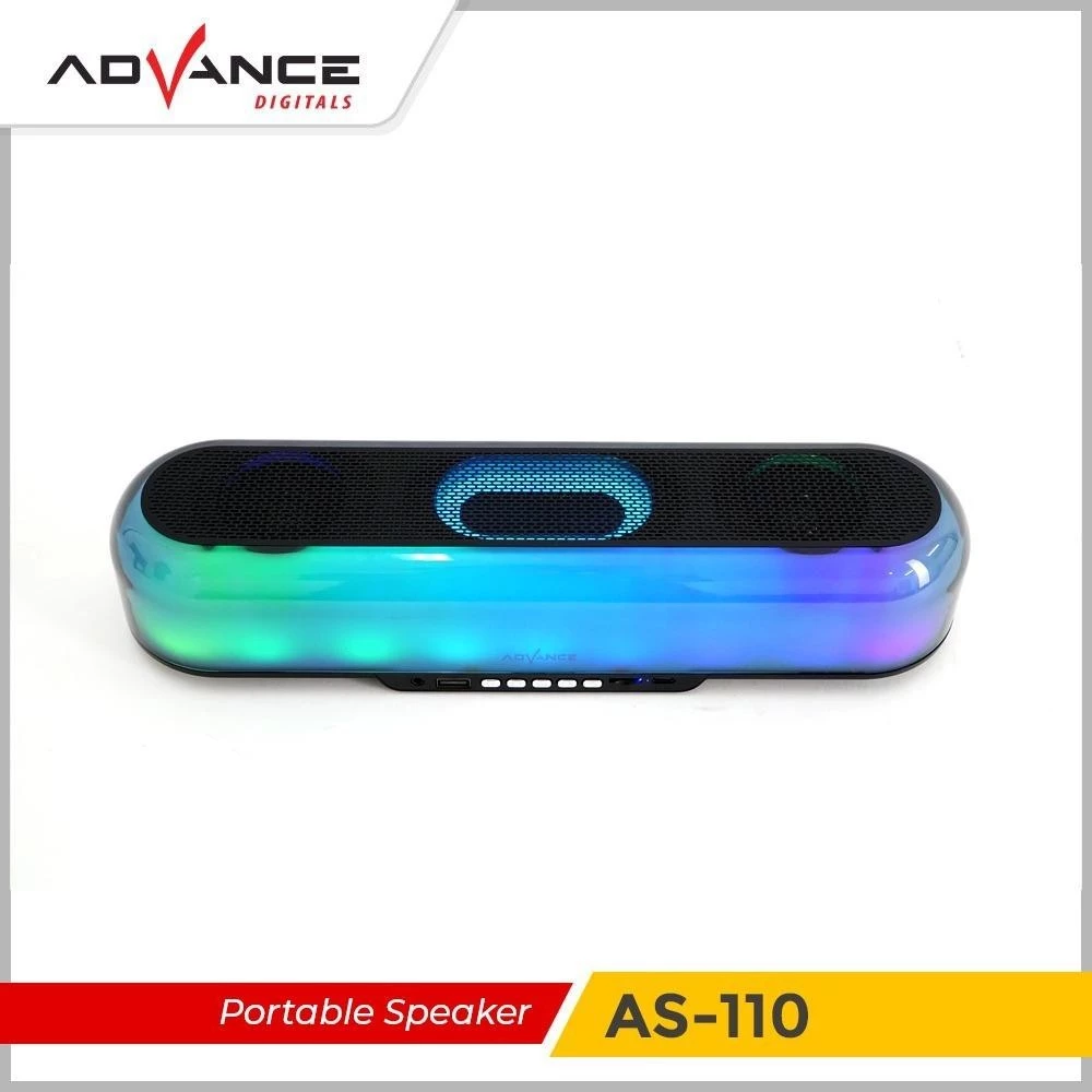 Advance AS-110 Speaker Lampu Karaoke Lengkap Speaker Bass Speaker Portable LED RGB Garansi Resmi - Image 5