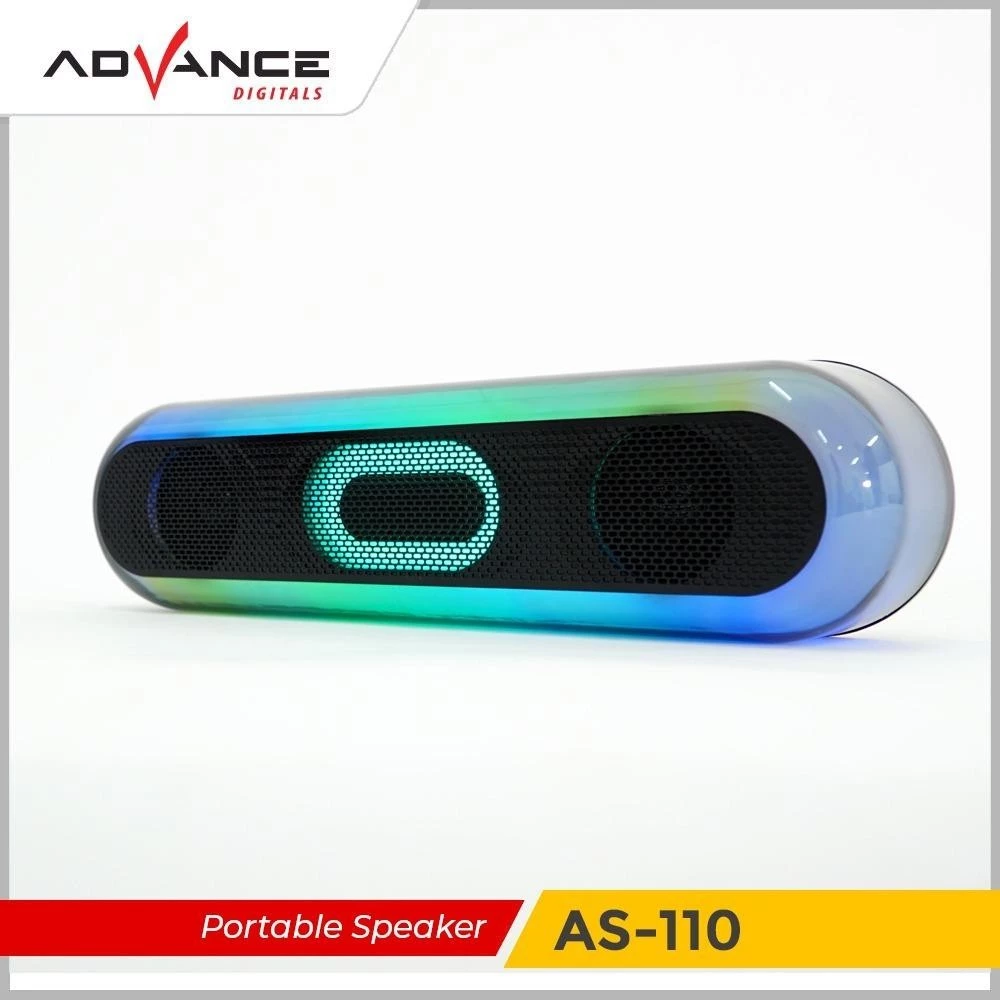 Advance AS-110 Speaker Lampu Karaoke Lengkap Speaker Bass Speaker Portable LED RGB Garansi Resmi - Image 3