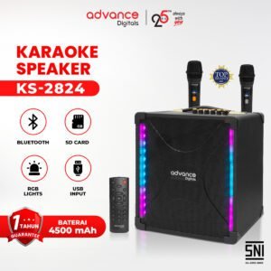 Advance Speaker KS-2824 Portable Bluetooth Speaker Bass