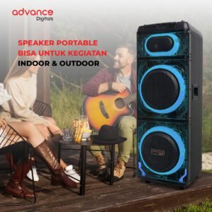 Advance K10D-E Speaker Bluetooth Portable Suara Jernih Bass