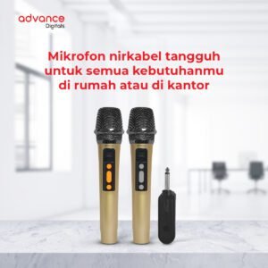 Advance Mic-2217 Microphone Kabel Suara Jernih Cocok Karaoke & Recording
