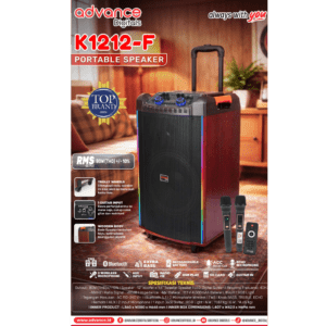 Speaker Advance Portable Karaoke K1212-F