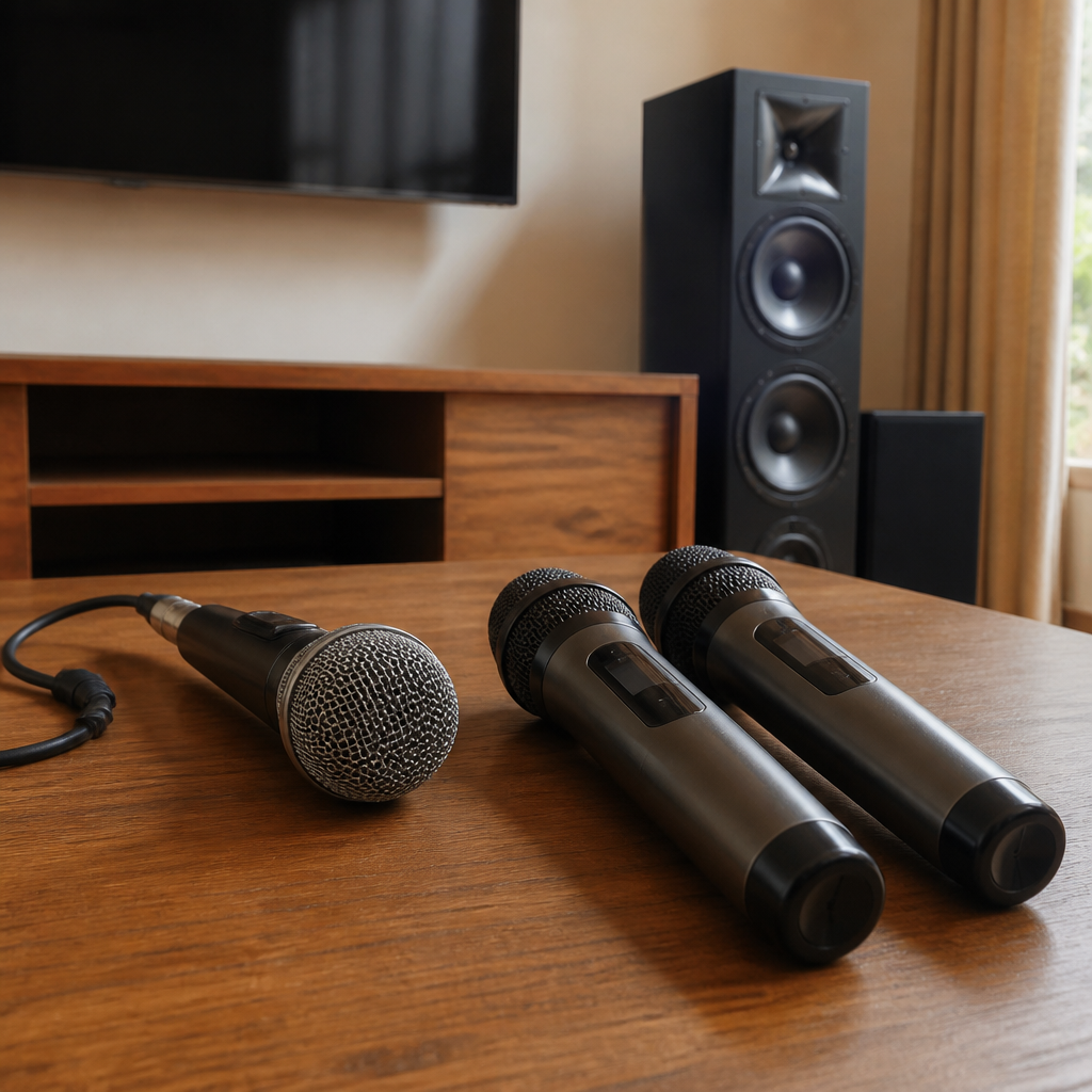 Perbandingan microphone kabel vs wireless untuk karaoke